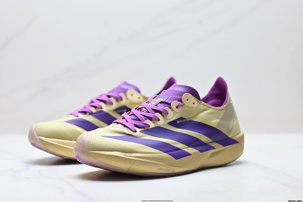 Exclusive Adidas K81801650 Unisex Running Shoes #3 — Purple/Beige — Size EU 36 / US M4 / W5.5 / 23CM — Lifestyle View