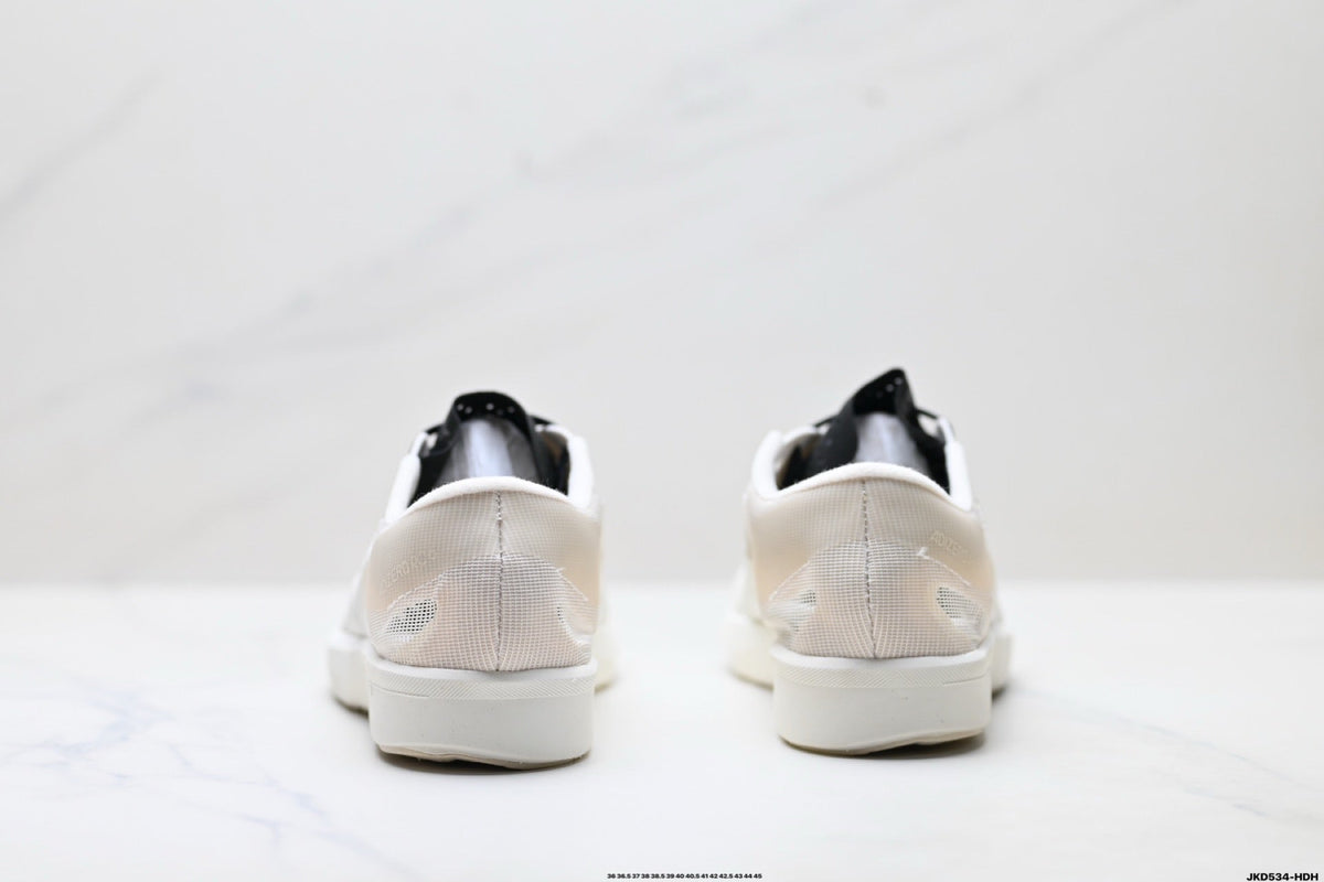 Exclusive Adidas K81801550 Unisex Running Shoes #5 — White/Black — Size EU 36 / US M4 / W5.5 / 23CM — Top View
