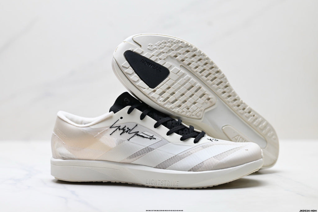 Exclusive Adidas K81801550 Unisex Running Shoes #5 — White/Black — Size EU 36 / US M4 / W5.5 / 23CM — Detail View