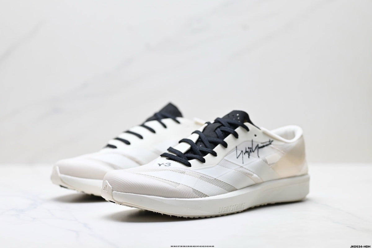 Exclusive Adidas K81801550 Unisex Running Shoes #5 — White/Black — Size EU 36 / US M4 / W5.5 / 23CM — Lifestyle View