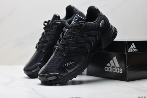 Exclusive Adidas K81801550 Men's Running Shoes #2 — Black/Silver #1 — Size EU 40 / US M7 / W8.5 / 25CM — Side View