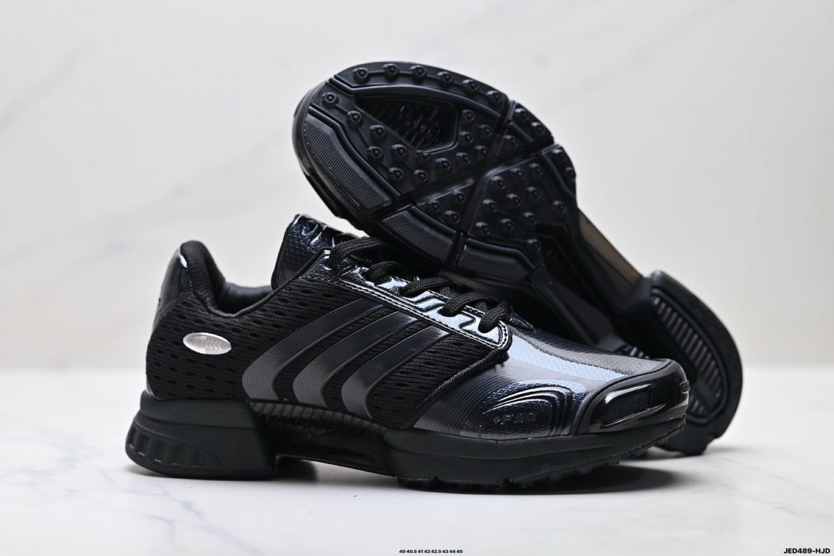 Exclusive Adidas K81801550 Men's Running Shoes #2 — Black/Silver #1 — Size EU 40 / US M7 / W8.5 / 25CM — Detail View