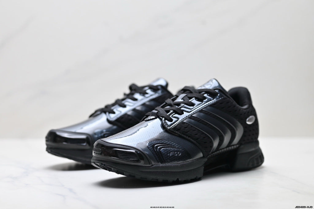 Exclusive Adidas K81801550 Men's Running Shoes #2 — Black/Silver #1 — Size EU 40 / US M7 / W8.5 / 25CM — Lifestyle View