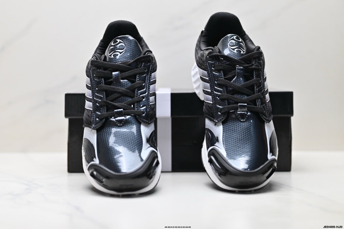 Exclusive Adidas K81801550 Men's Running Shoes #2 — Black/Silver #1 — Size EU 40 / US M7 / W8.5 / 25CM — Alternate View 8