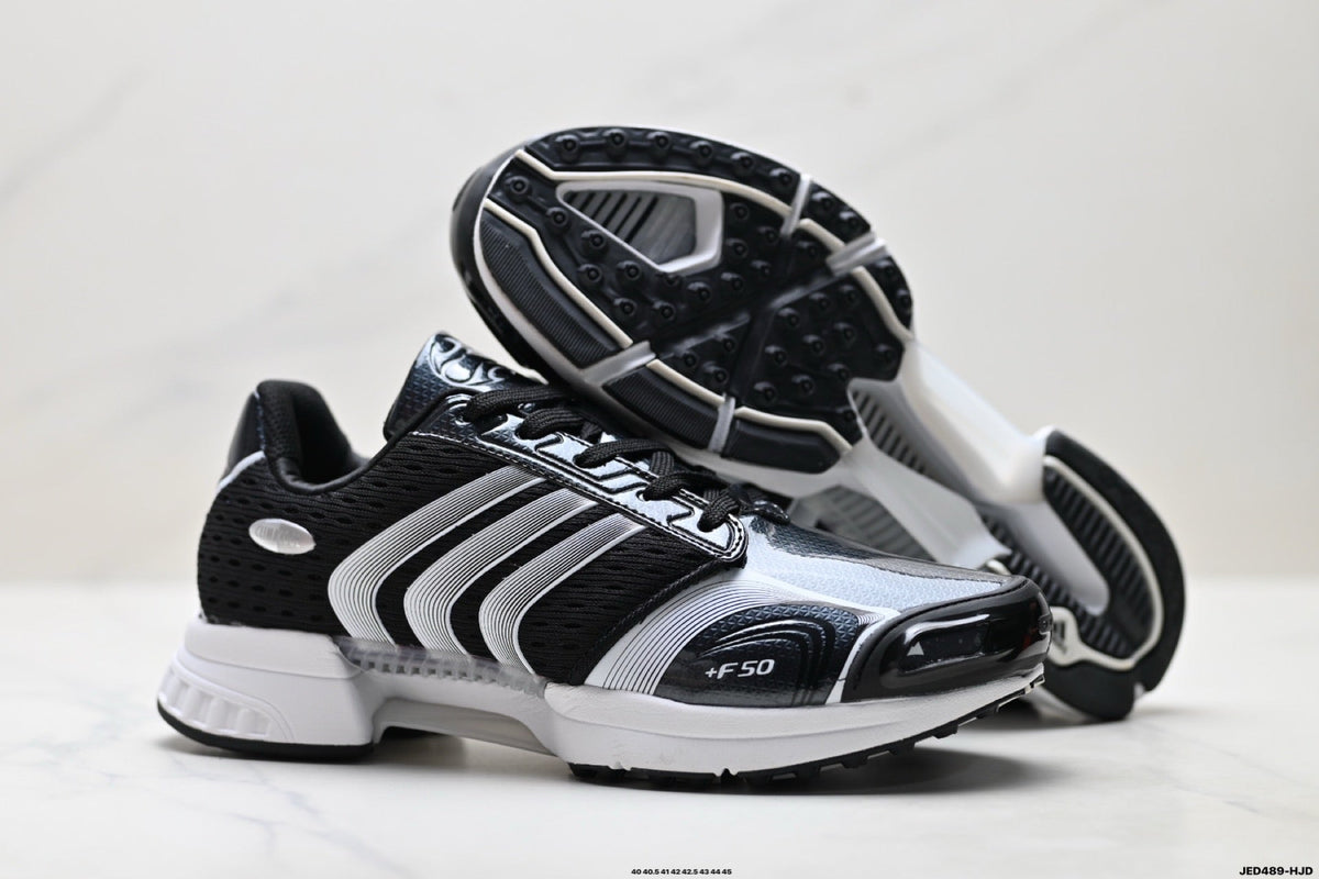 Exclusive Adidas K81801550 Men's Running Shoes #2 — Black/Silver #1 — Size EU 40 / US M7 / W8.5 / 25CM — Alternate View 10
