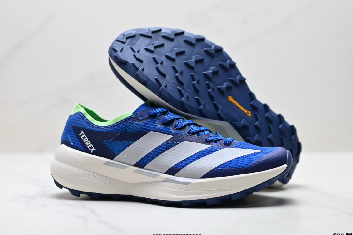 Exclusive Adidas K81801550 Unisex Running Shoes #2 — Blue/Green — Size EU 36 / US M4 / W5.5 / 23CM — Detail View