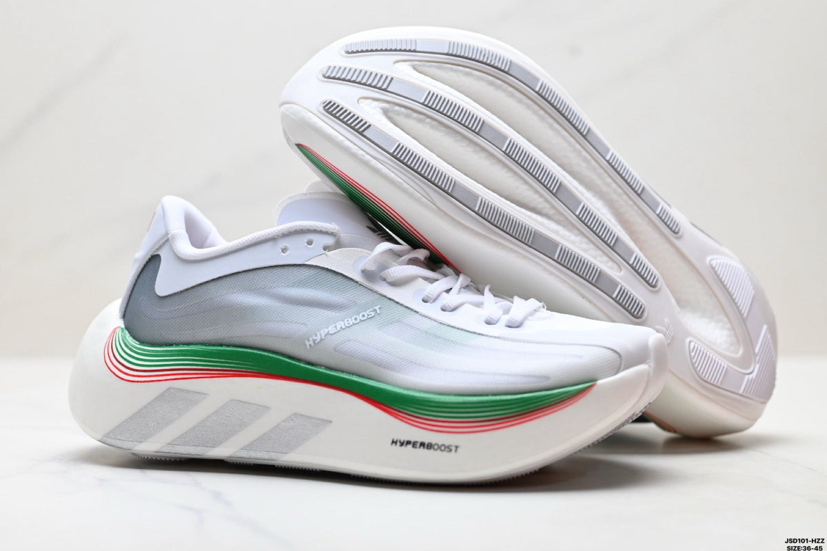 Exclusive Adidas K81801850 Unisex Running Shoes — White/Mint — Size EU 36 / US M4 / W5.5 / 23CM — Top View