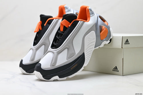 Exclusive Adidas K81801650 Unisex Running Shoes #2 — Black/White/Orange — Size EU 36 / US M4 / W5.5 / 23CM — Side View