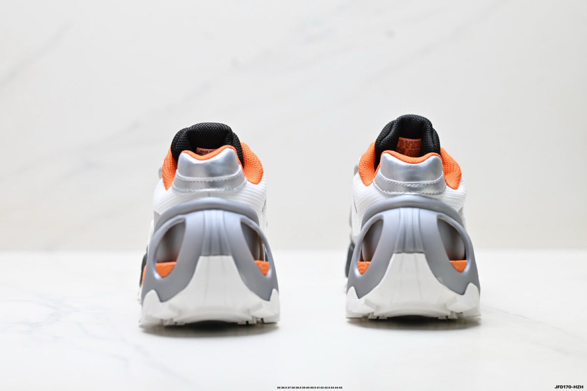 Exclusive Adidas K81801650 Unisex Running Shoes #2 — Black/White/Orange — Size EU 36 / US M4 / W5.5 / 23CM — Top View