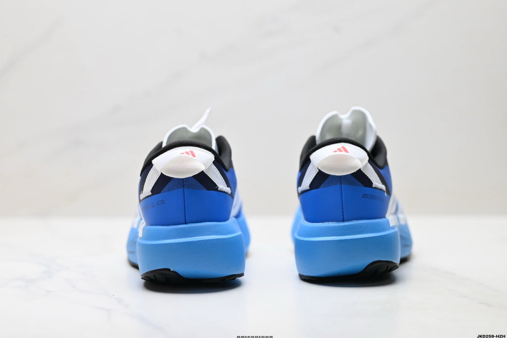 Exclusive Adidas K81801550 Men's Running Shoes — Blue/Black — Size EU 40 / US M7 / W8.5 / 25CM — Top View