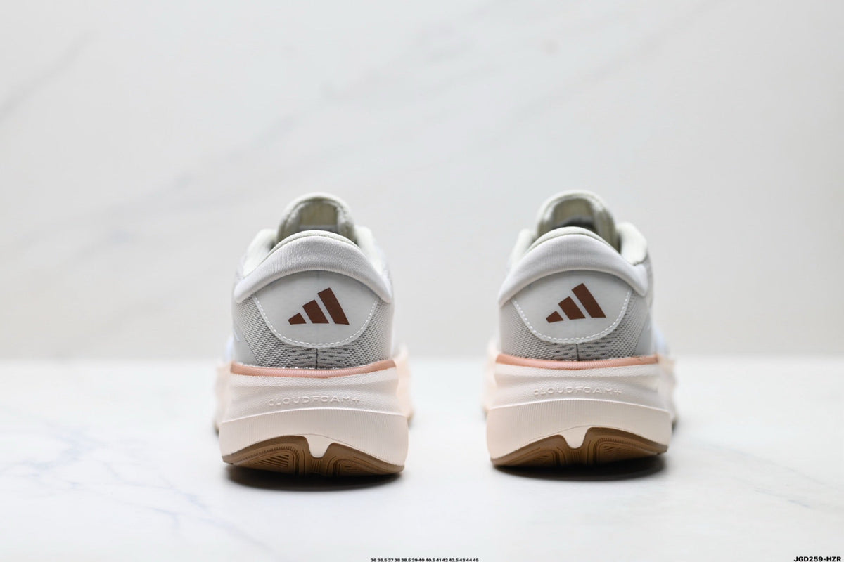 Exclusive Adidas K81801750 Unisex Running Shoes — White/Beige — Size EU 36 / US M4 / W5.5 / 23CM — Top View