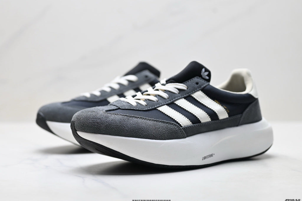 Exclusive Adidas K81801650 Unisex Running Shoes — Grey/Black — Size EU 36 / US M4 / W5.5 / 23CM — Detail View