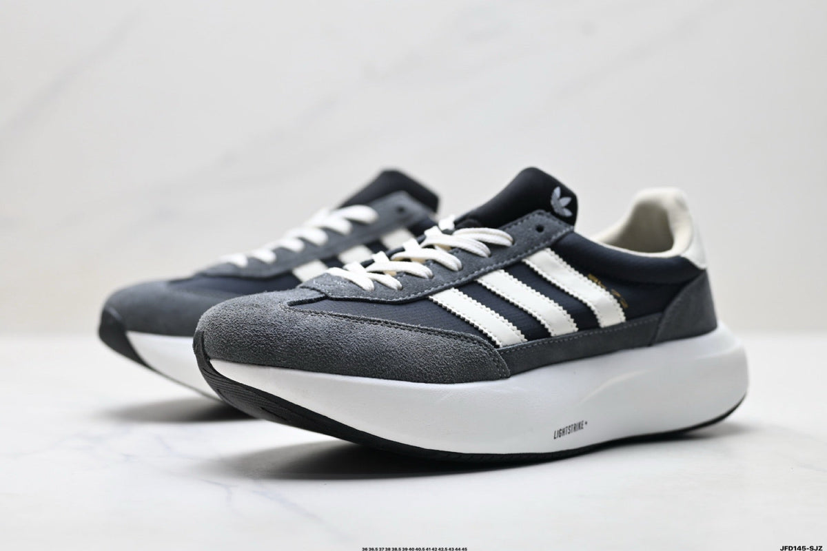 Exclusive Adidas K81801650 Unisex Running Shoes — Grey/Black — Size EU 36 / US M4 / W5.5 / 23CM — Detail View