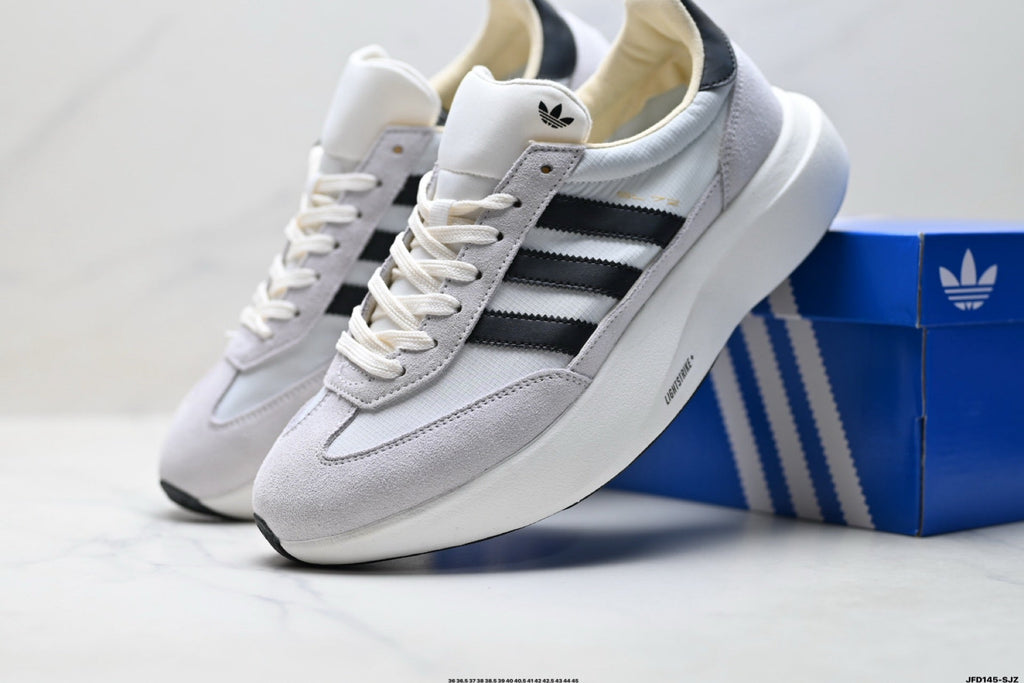 Exclusive Adidas K81801650 Unisex Running Shoes — Grey/Black — Size EU 36 / US M4 / W5.5 / 23CM — Lifestyle View