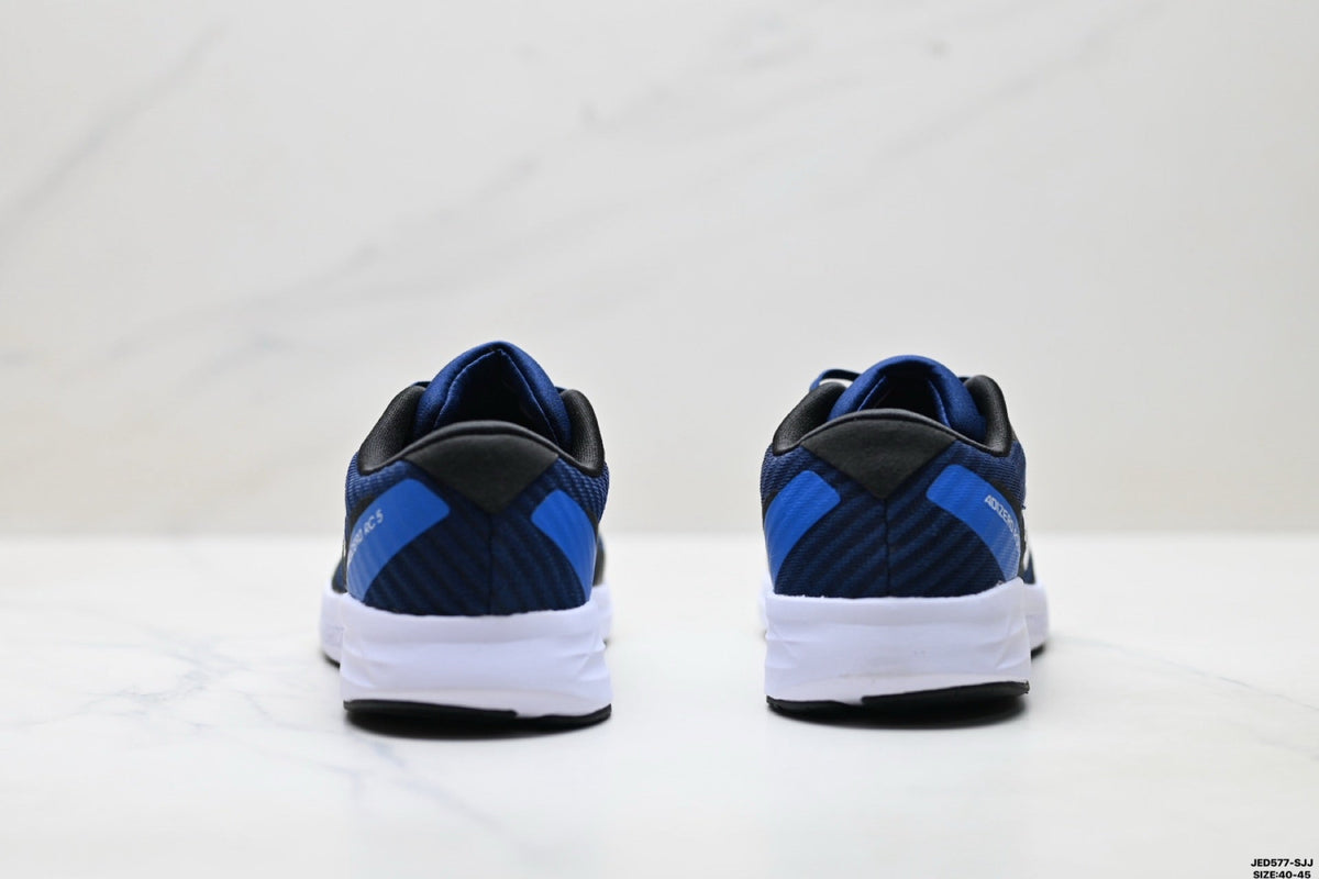 Exclusive Adidas K81801450 Men's Running Shoes — Navy/Pink — Size EU 40 / US M7 / W8.5 / 25CM — Top View