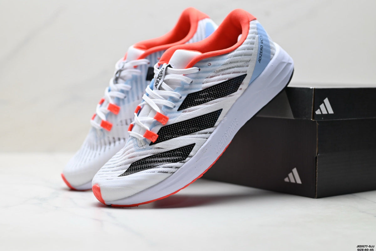Exclusive Adidas K81801450 Men's Running Shoes — Navy/Pink — Size EU 40 / US M7 / W8.5 / 25CM — Lifestyle View