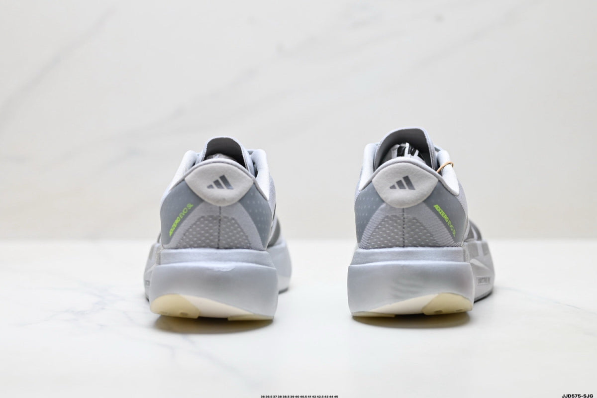 Exclusive Adidas K81801450 Unisex Running Shoes — White/Grey — Size EU 36 / US M4 / W5.5 / 23CM — Top View
