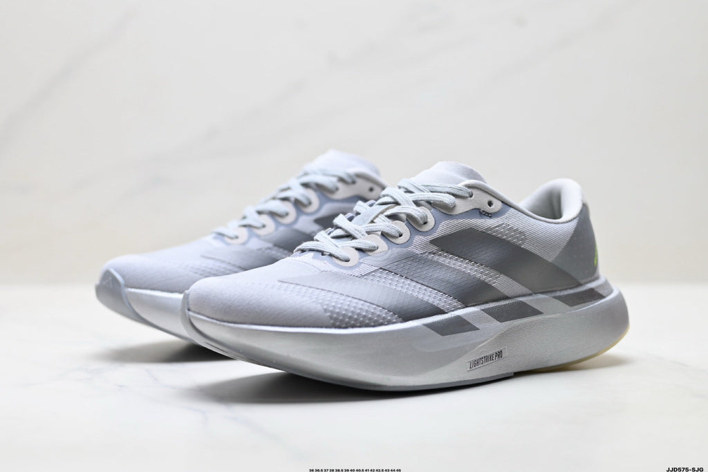 Exclusive Adidas K81801450 Unisex Running Shoes — White/Grey — Size EU 36 / US M4 / W5.5 / 23CM — Lifestyle View