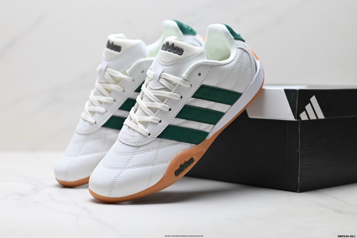 Exclusive Adidas K81801450 Unisex Casual Sneakers — White/Beige/Gum — Size EU 36 / US M4 / W5.5 / 23CM — Side View