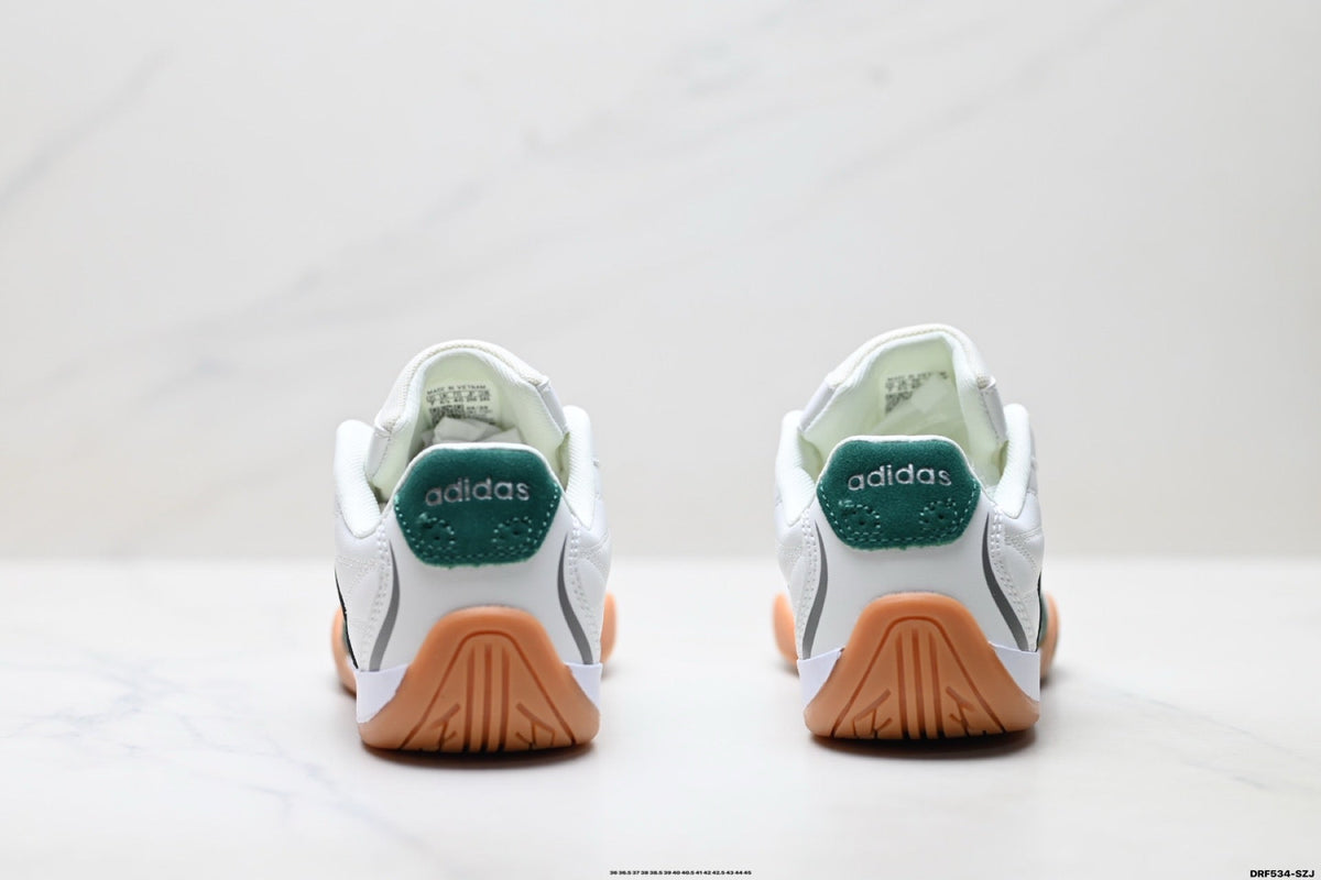 Exclusive Adidas K81801450 Unisex Casual Sneakers — White/Beige/Gum — Size EU 36 / US M4 / W5.5 / 23CM — Top View