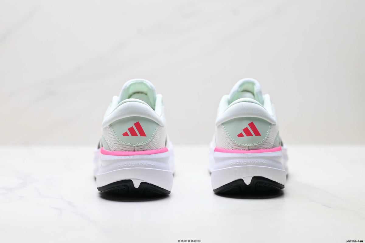 Exclusive Adidas K81801750 Women's Running Shoes — White/Mint/Pink — Size EU 36 / US M4 / W5.5 / 23CM — Top View