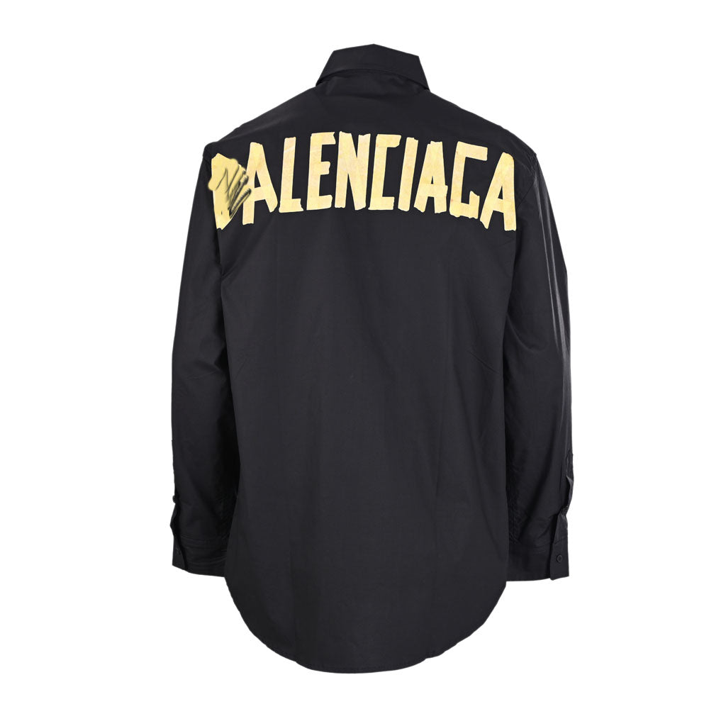 Exclusive Balenciaga Plaid Long-Sleeve Shirt — S — Side View