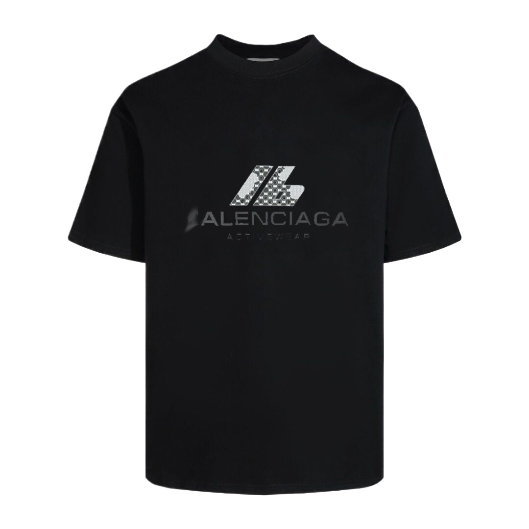 Exclusive Balenciaga Man Cotton T-shirt — Black — Size S — Back View