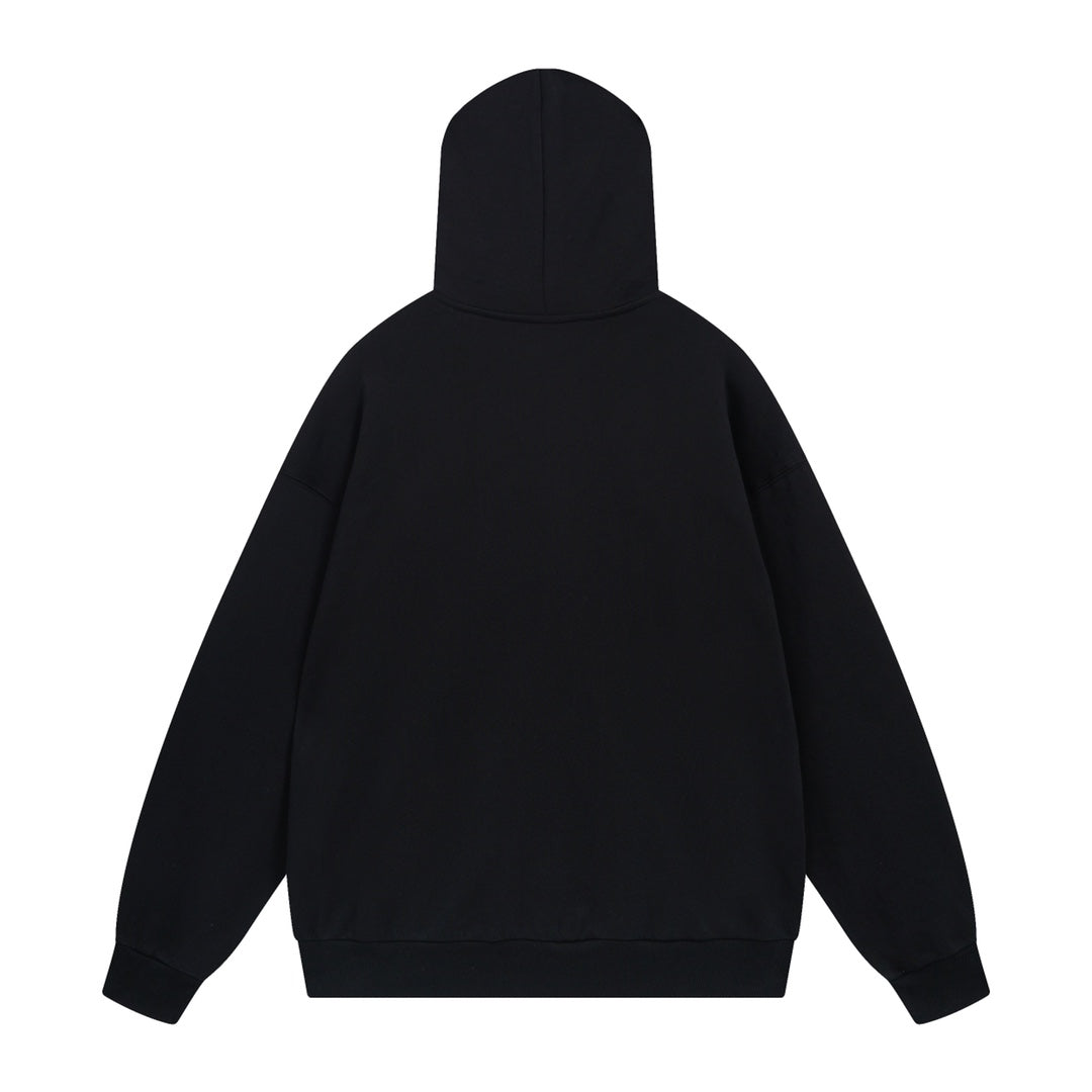 Exclusive Balenciaga Print Couples Hoodie — XS — Side View
