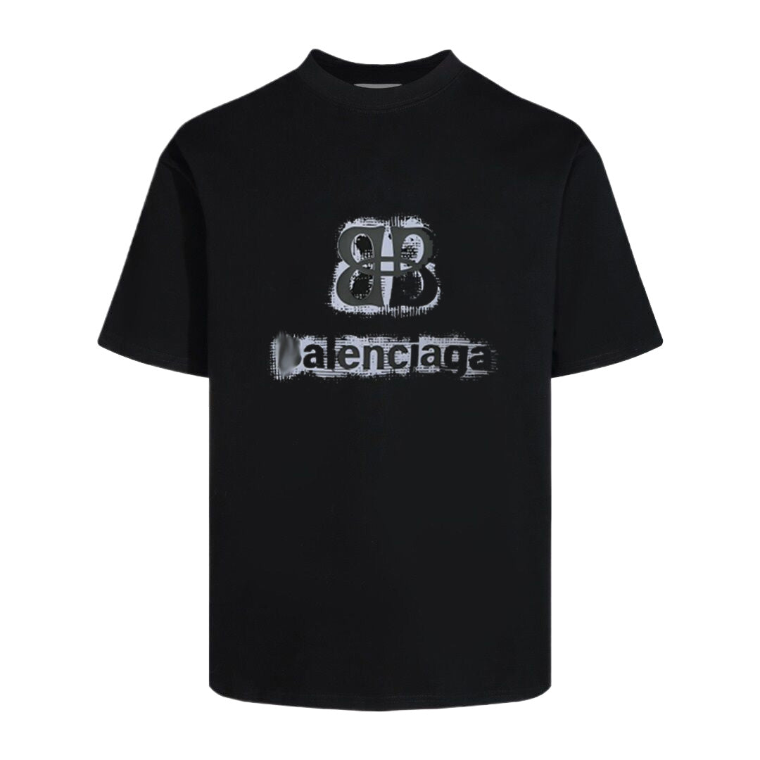 Exclusive Balenciaga 2025SS Man Classic T-shirt — Black — Size S — Top View