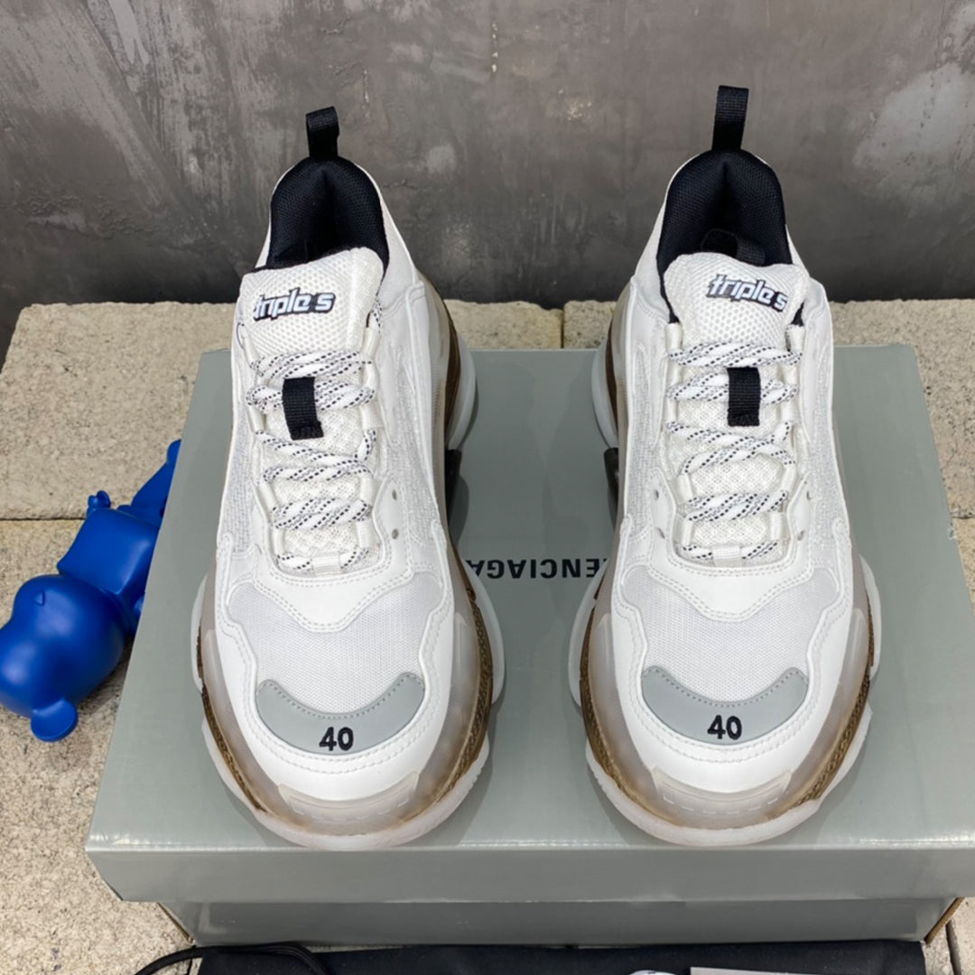 Exclusive Balenciaga Limited Edition Couple Style Thick Sole Shoe — Style 1 — Size 36 — Top View