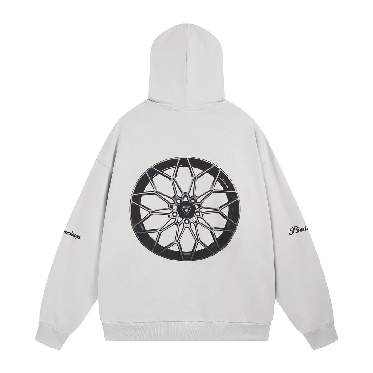 Exclusive Balenciaga  New Print Couples Hoodie — XS — Side View