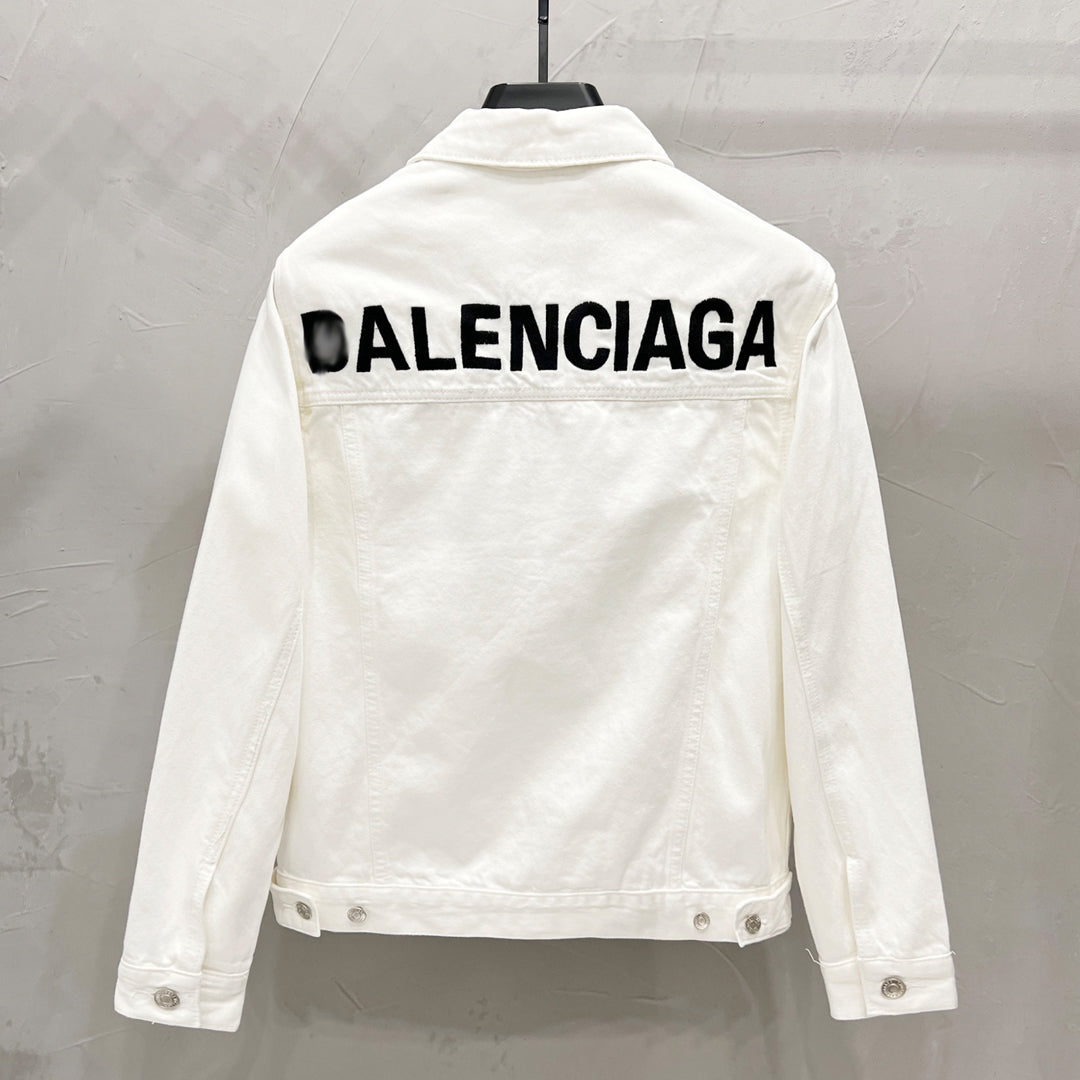 Exclusive Balenciaga 2025SS White Jacket — M — Back View