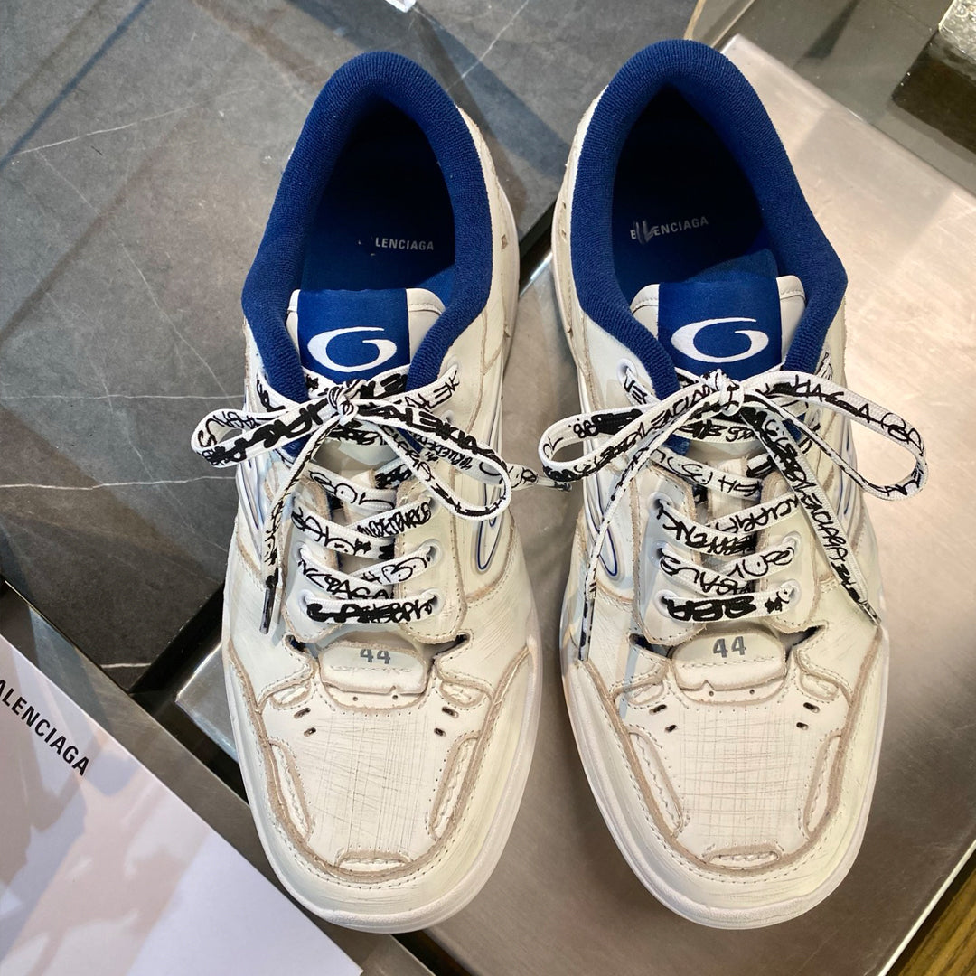 Exclusive Balenciaga Distressed Vintage Shoe — Style 1 — Size 36 — Back View