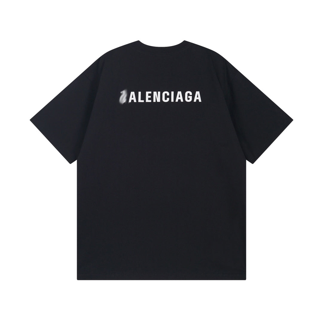 Exclusive Balenciaga  Classic LOGO T-shirt — Black — Size XS — Front View