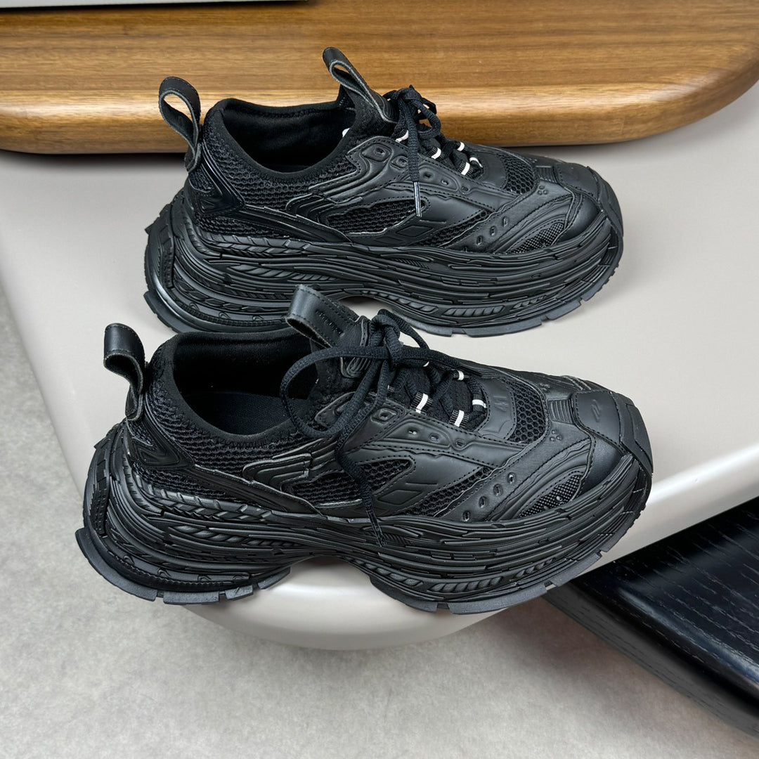 Exclusive Balenciaga Thick Sole Limited Edition Shoe — Black — Size 36 — Back View