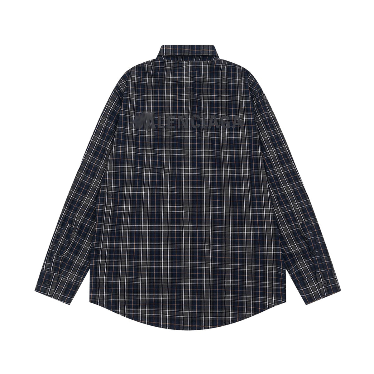 Exclusive 2025SS Plaid Long-Sleeve Shirt — S — Side View