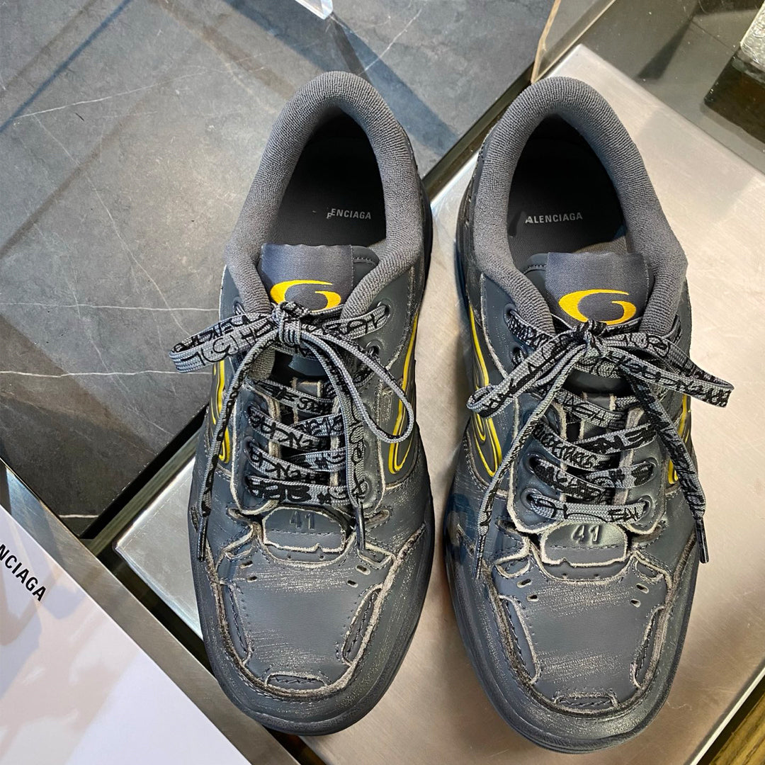 Exclusive Balenciaga Distressed Vintage Shoe — Style 1 — Size 36 — Back View