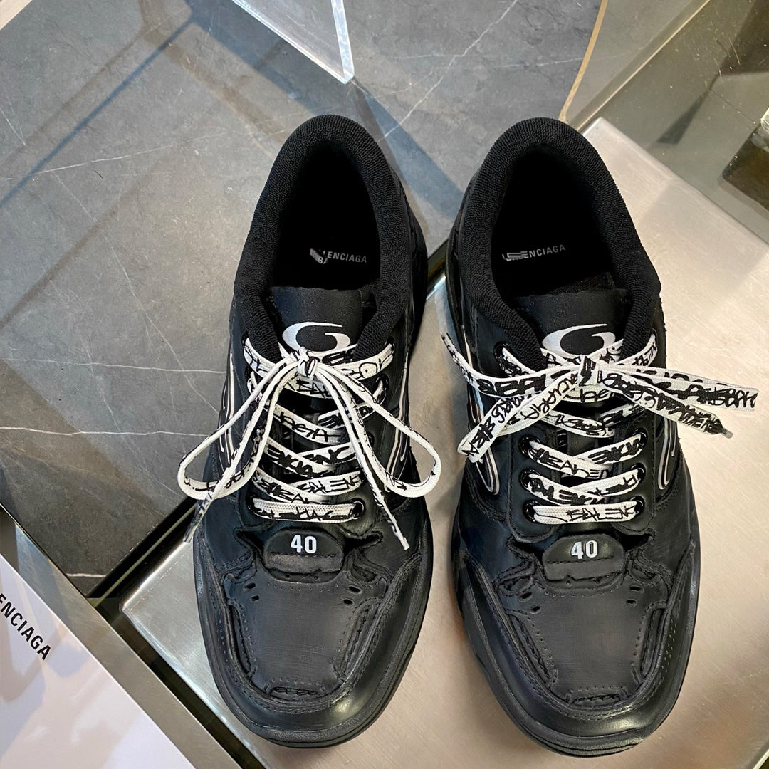 Exclusive Balenciaga Distressed Vintage Shoe — Style 1 — Size 36 — Back View