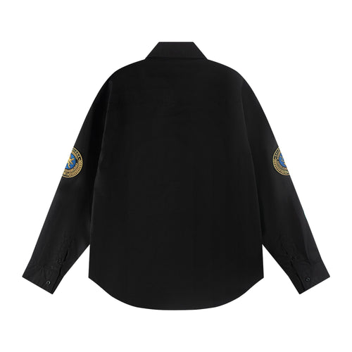 Exclusive 2025SS Long-Sleeve Shirt Shirt — Black — Size S — Side View