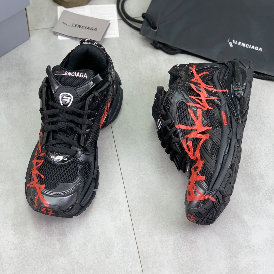 Exclusive Balenciaga Thick Sole Couple's Style Shoe — Style 1 — Size 36 — Back View