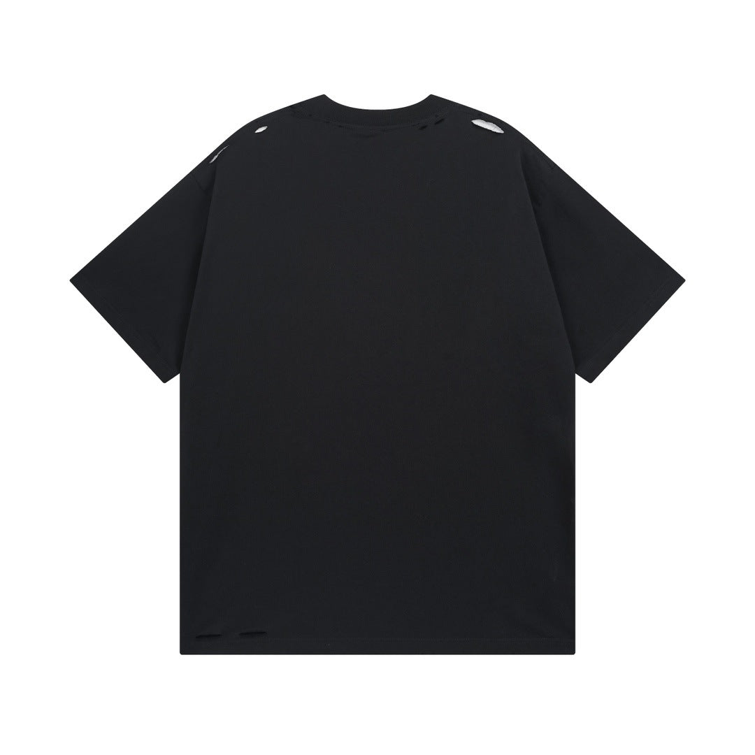 Exclusive Balenciaga new Fashion T-shirt — Black — Size XS — Side View