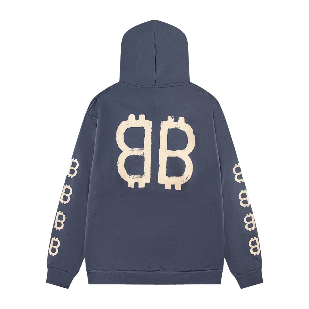 Exclusive Balenciaga  BB LOGO Hoodie — XS — Side View