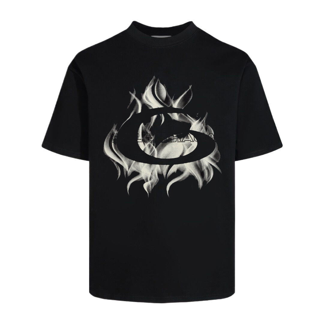 Exclusive Balenciaga  Vintage LOGO T-shirt — Black — Size S — Front View