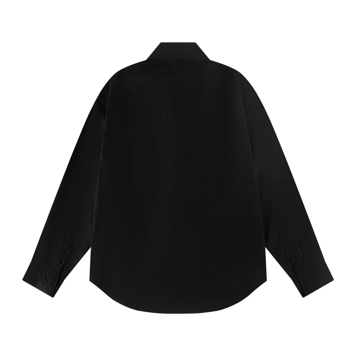 Exclusive 2025SS Lettering LOGO Shirt — Black — Size XS — Side View