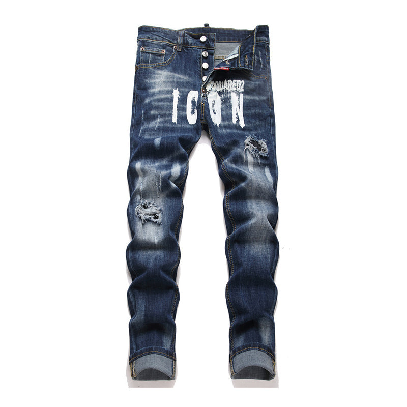 Exclusive dsquared2 2026 embroidery Jeans — 28 — Side View