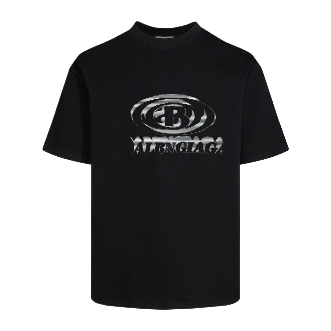 Exclusive Balenciaga  Man Printed T-shirt — Black — Size S — Front View
