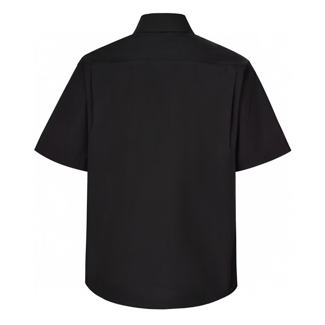 Exclusive 2025SS Plaid Short-Sleeve Shirt — S — Side View