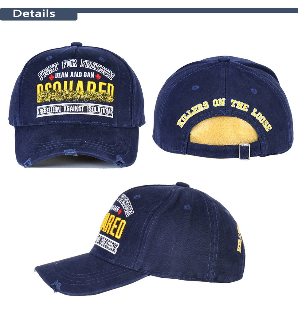 Exclusive dsquared2 2026 Man Hat — Black — Detail View