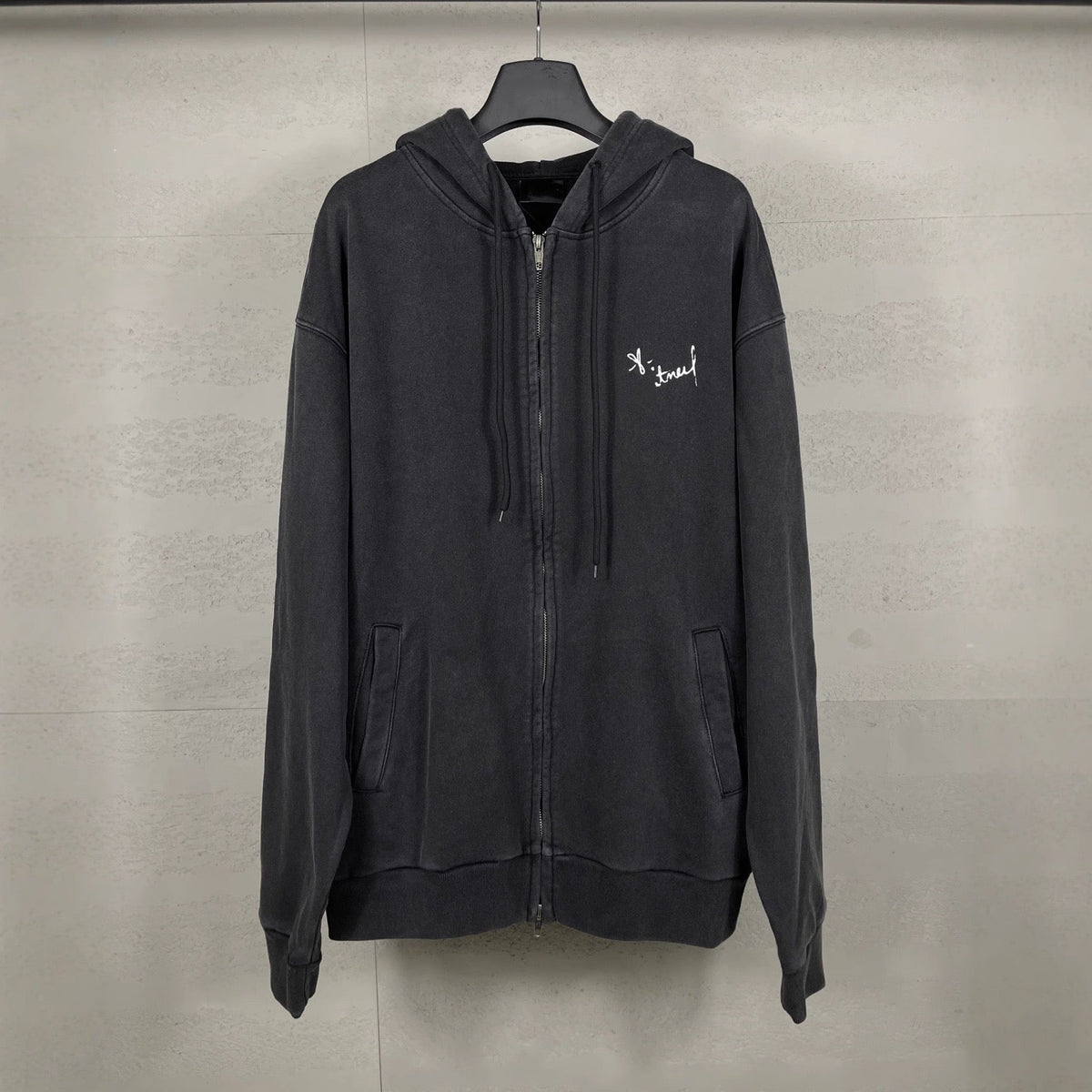 Exclusive Balenciaga Couples Gradient Hoodie — XS — Top View