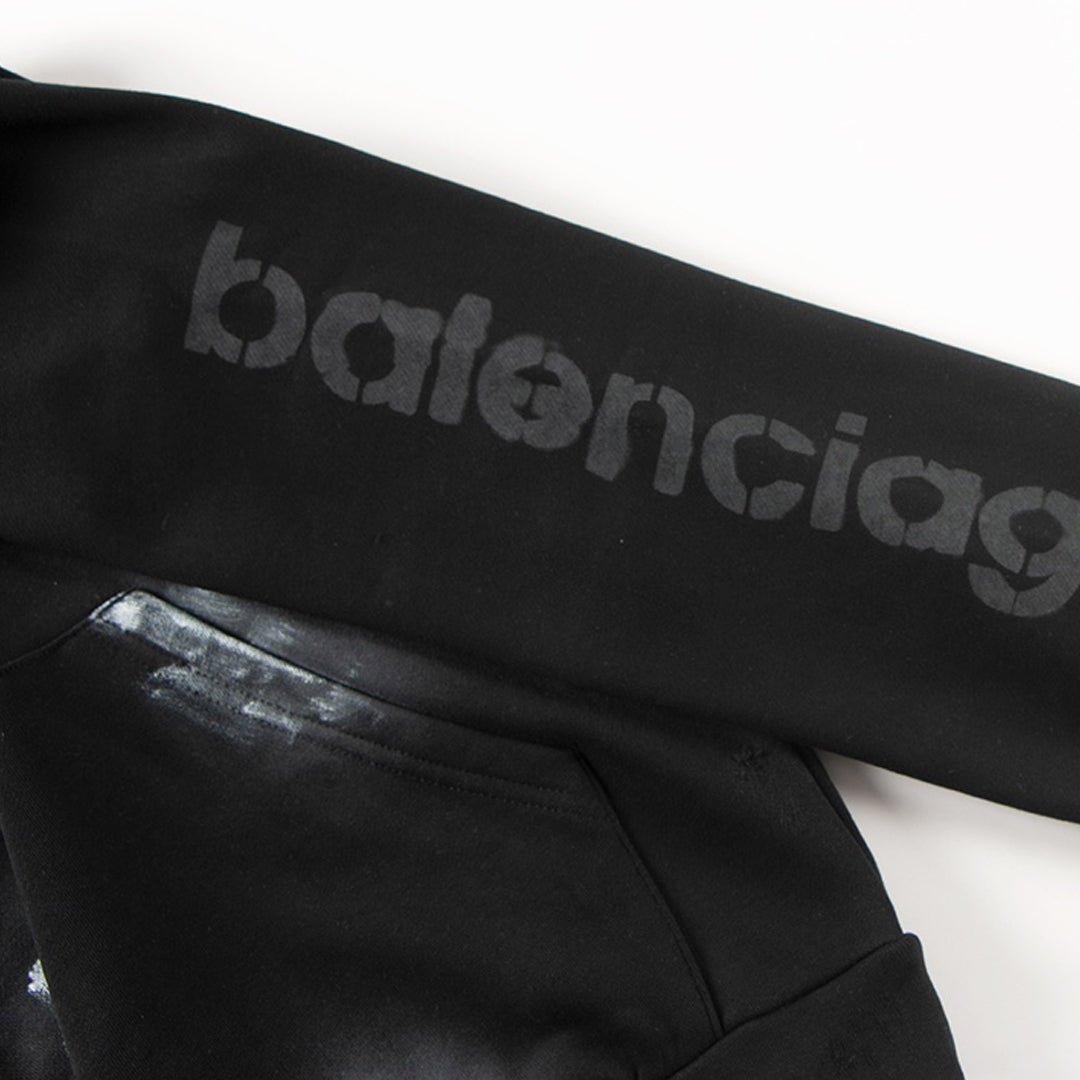 Exclusive Balenciaga Character Hoodie — XS — Back View